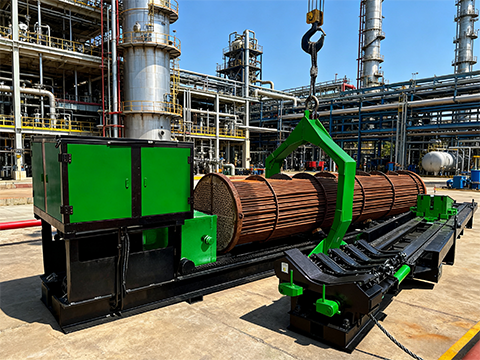 Aerial Heat Exchanger Bundle Extractor